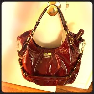 Coach Madison Patent Leather Shoulder Bag